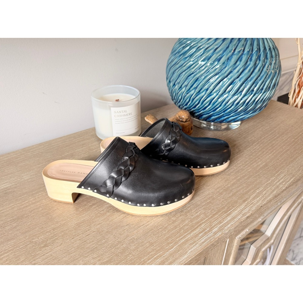 Loeffler Randall Polina Low-Heel Clogs Women‎ Black 9.5M